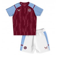 Camiseta Aston Villa Primera Equipación para niños 2023-24 manga corta (+ pantalones cortos)